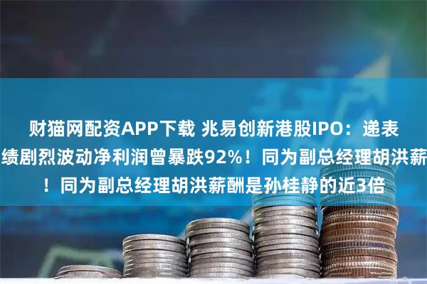 财猫网配资APP下载 兆易创新港股IPO：递表4天修订招股书，业绩剧烈波动净利润曾暴跌92%！同为副总经理胡洪薪酬是孙桂静的近3倍