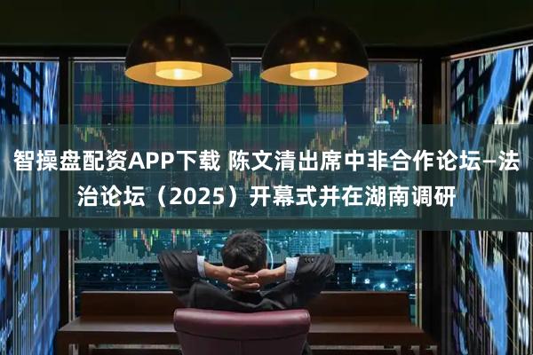 智操盘配资APP下载 陈文清出席中非合作论坛—法治论坛（2025）开幕式并在湖南调研
